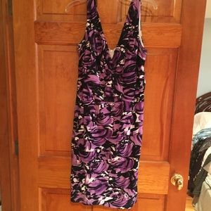 Purple and black dress